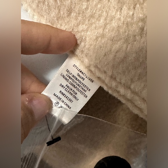 ASTR The Label (REVOLVE) Francine Vegan Leather Sherpa Lined Jacket XL NWOT - Picture 10 of 11